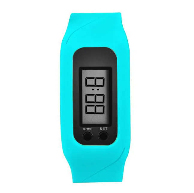 Мужские ЖК-цифровые часы роскошный белый светильник силиконовый ремешок