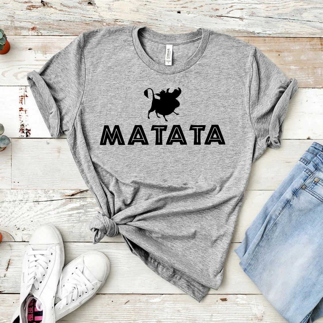 2019 горячая Распродажа хлопок новый Матата хакуна Тимон и Пемба Футболка женская