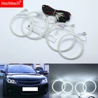 Для Opel Vectra C (рестайлинг) Caravan 2005-2008 ультра яркий SMD белый светодиодный ангельские глазки 2600лм 12 В Комплект гало-кольца дневного светильник