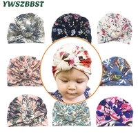 new spring summer twisted knotted wrap head cap donuts turban cap scarf cotton baby hat cap boys girls scarf children beanies