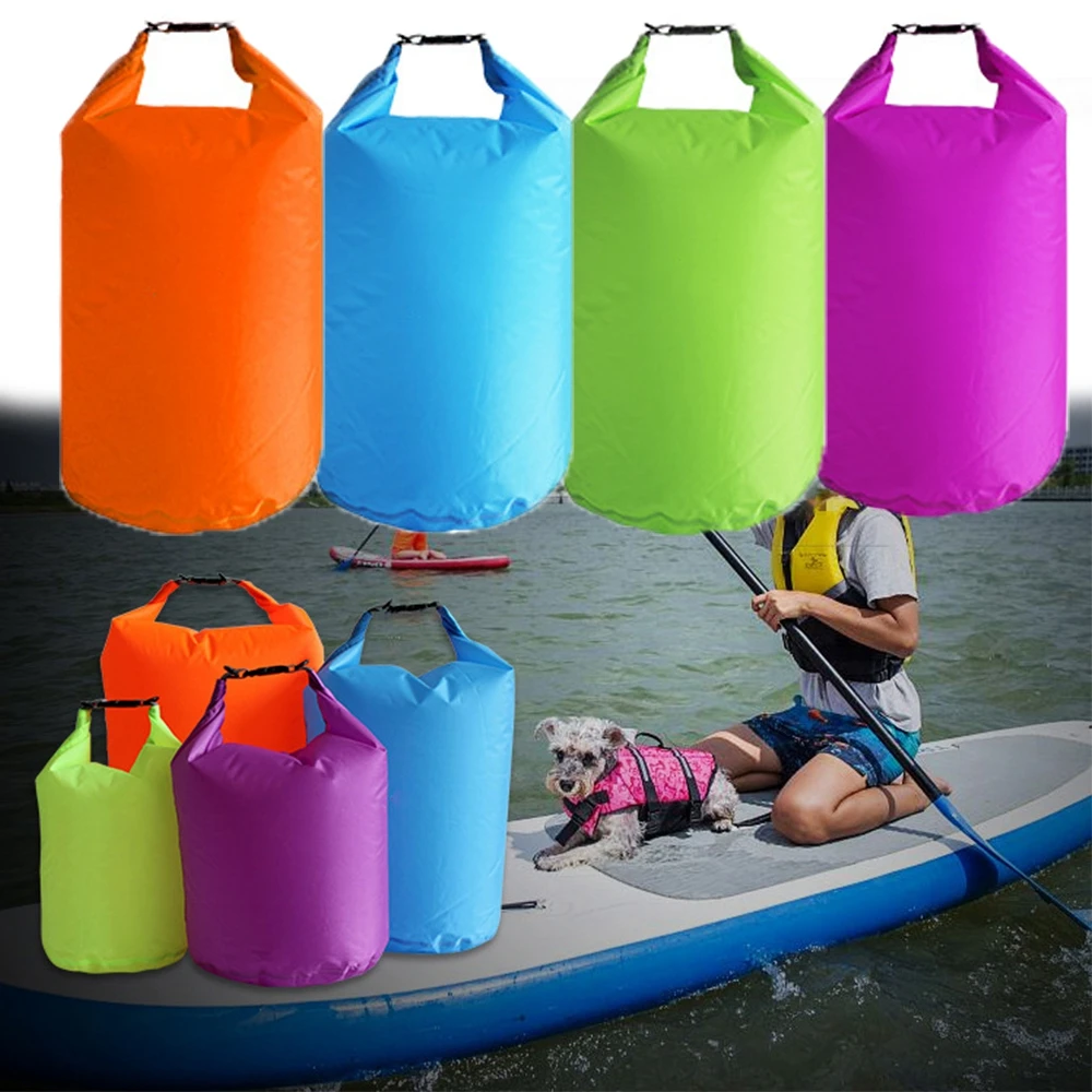 

1PC Portable Colorful 210T Polyester Waterproof Dry Bag Beach Floating Bucket Bag Outdoor Sport Cycling Camping