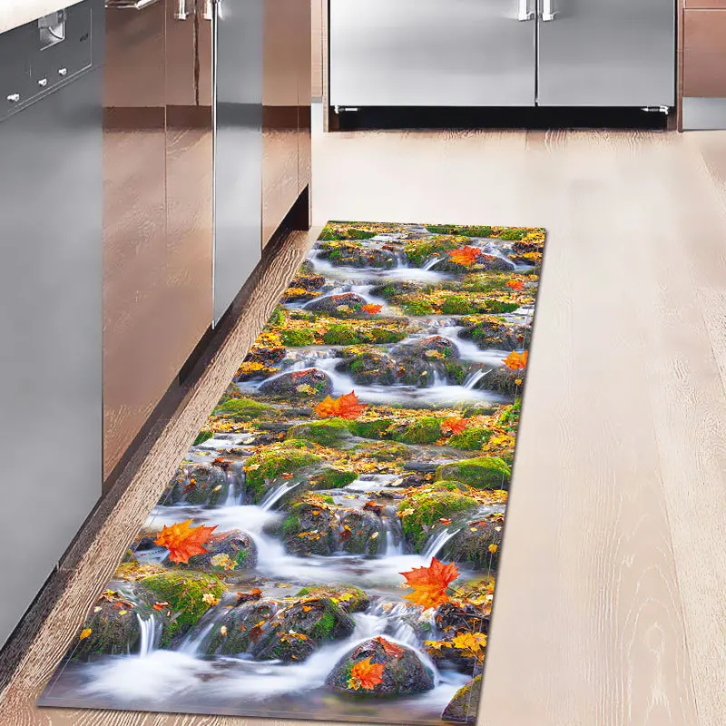 

Коврик для кухни, спальни, коридора, водовпитывающий, противоскользящий, с 3D живописным принтом, Thregost, коврик для входной двери