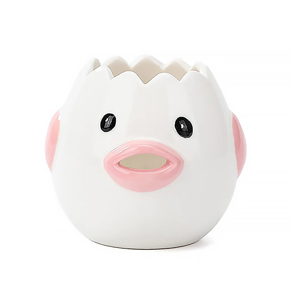 

Creative Egg White Separator Cute Chicken Ceramic Egg Yolk Protein Separator Filter Baking Tools Kitchen Accessories Practical