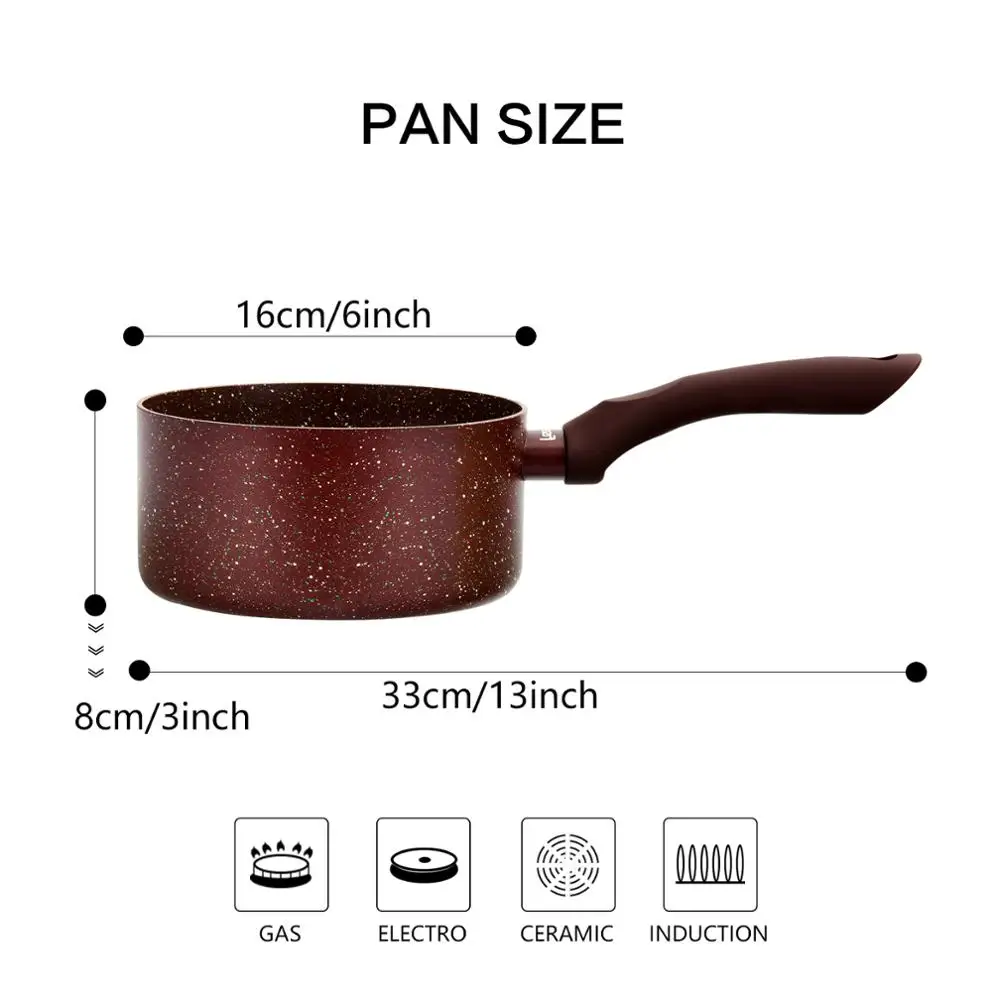 Соусница с антипригарным покрытием из алюминия|Сковороды| |