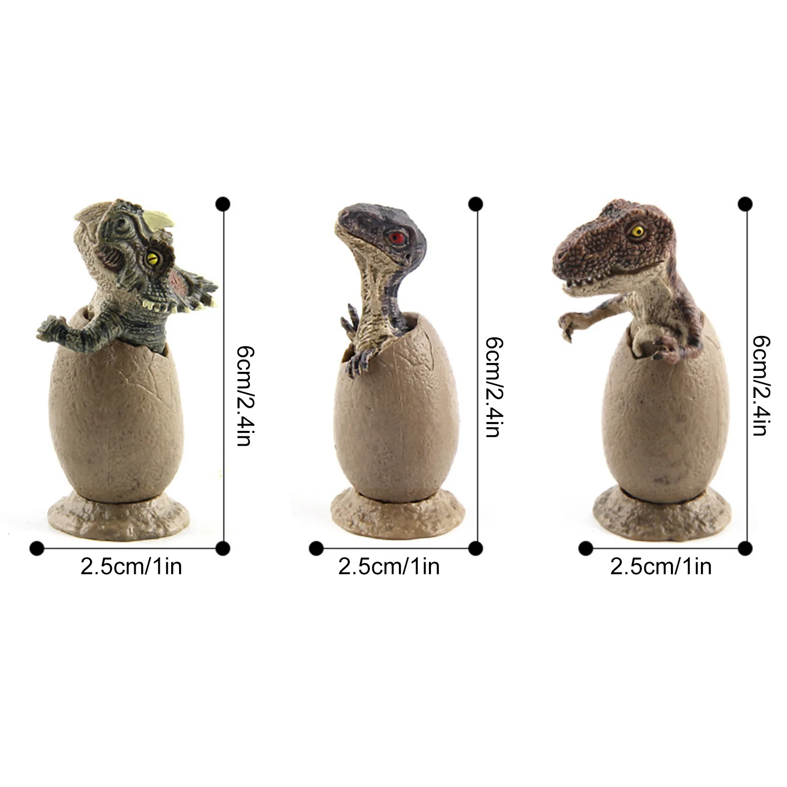 

Garage Kits 2021 3PCS Half Hatching Of Dinosaurs Shell Broken Dinosaur Model With Base