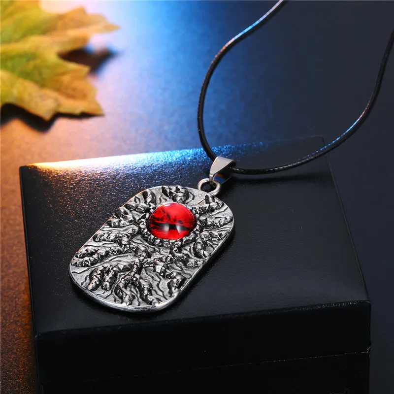 1 шт. готическое панк ожерелье с собачьей биркой злой глаз для мужчин и женщин