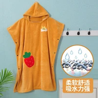 adults hooded cape wearable shower bath towel outdoor sport soft absorbent beach poncho towels water changing suit bathrobe