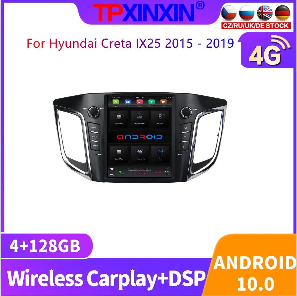 

Tesla Style PX6 Android Auto Car GPS Navigation Player for Hyundai Creta IX25 2015 2016 2017 Recorder AutoRadio Stereo HeadUnit