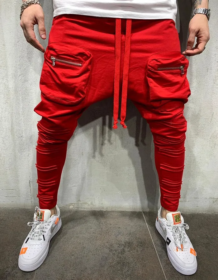 

Harlan men's hot sale hip-hop hip-hop trousers fashion sports trend begging eg trousers outdoor fitness training pants 2021 spri