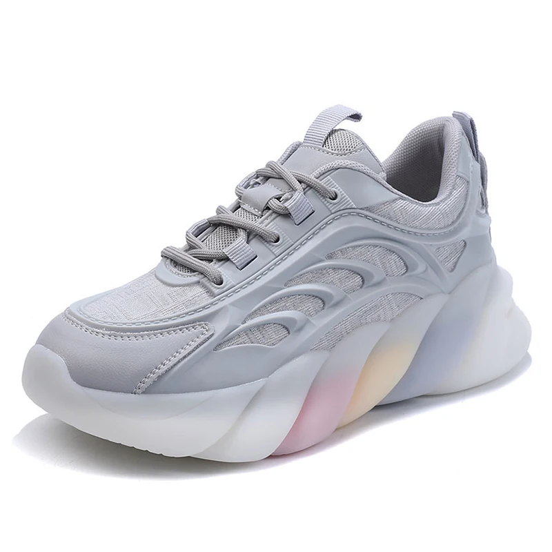 

Platform Sneakers Women Thick Bottom Sneaker 2021 Fashion Women's Spring Shoes Woman Fashion Chunky Sneakers Woman Shoe Baskets