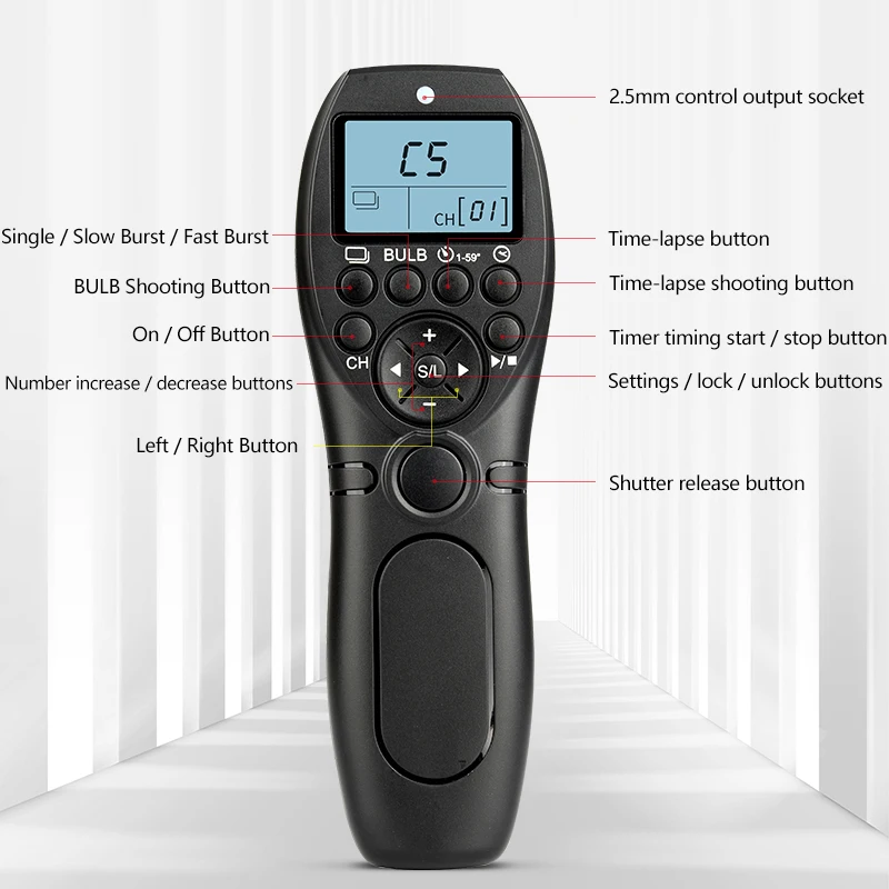 Таймер спуска затвора Дистанционное Беспроводное управление таймером для Canon Nikon