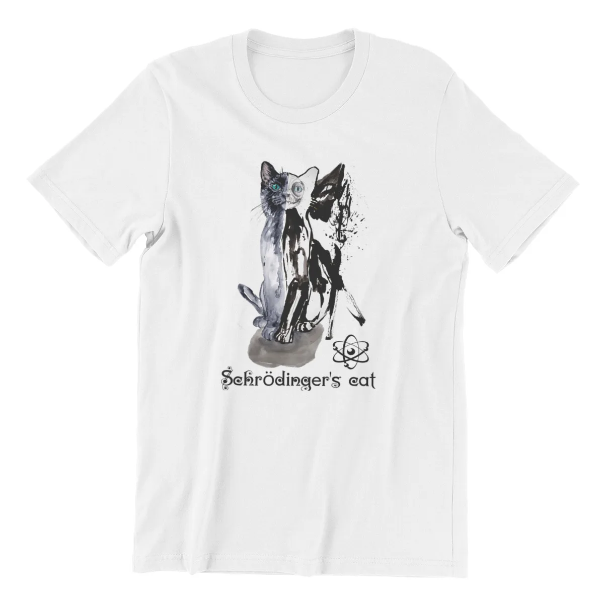 

Schrödinger's cat Print 100% Cotton Kawaii Men Clothing 53609