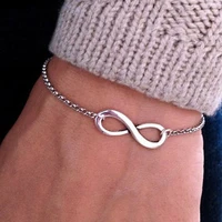 boho charm infinity bracelets for woman man twisted elegant fashion geometric couple bangles jewelry gifts bracelets 2021