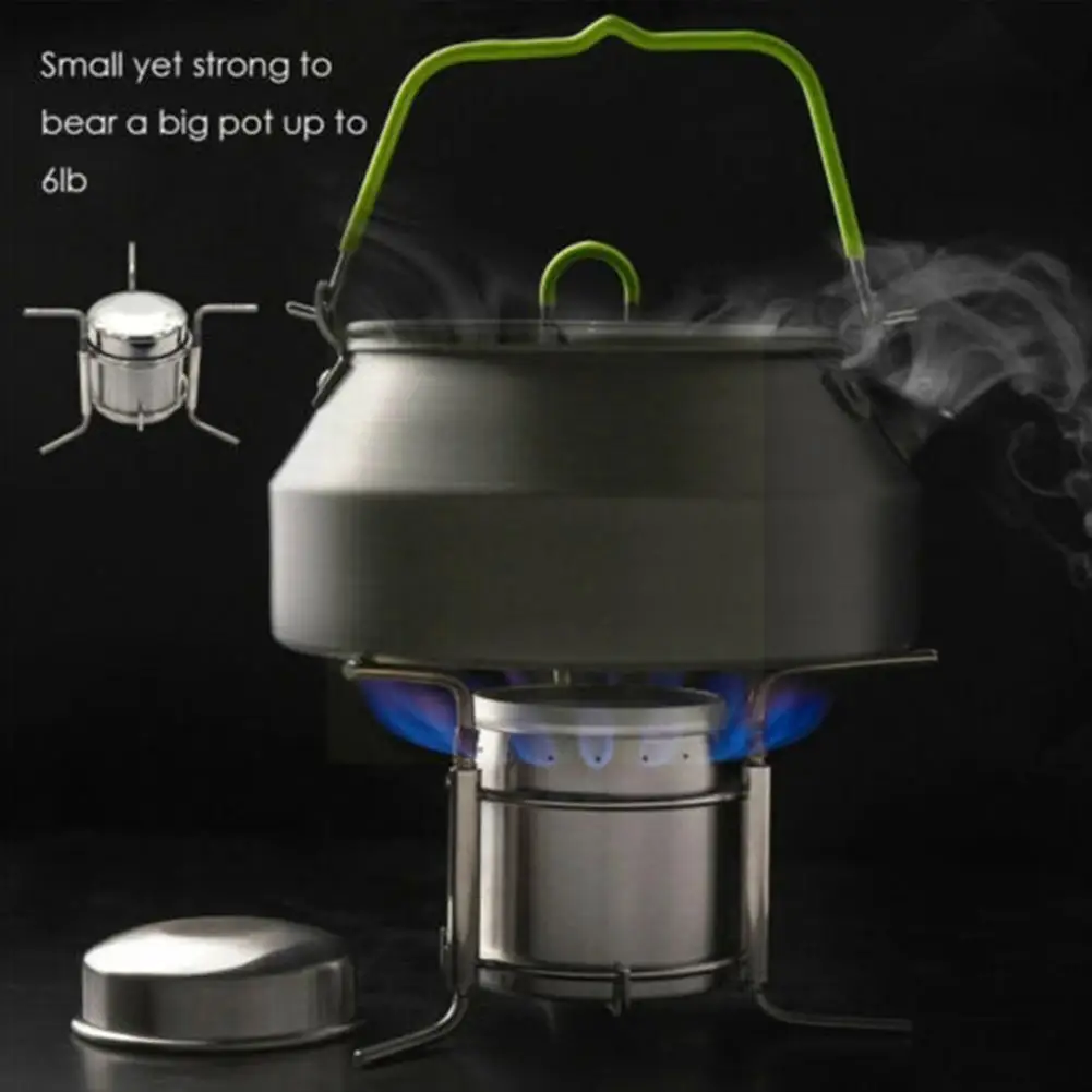 

Alcohol Stove Steel Outdoor Portable Camping Cooking Heater Furnace Spirit Backpacking Mini Picnic Tool