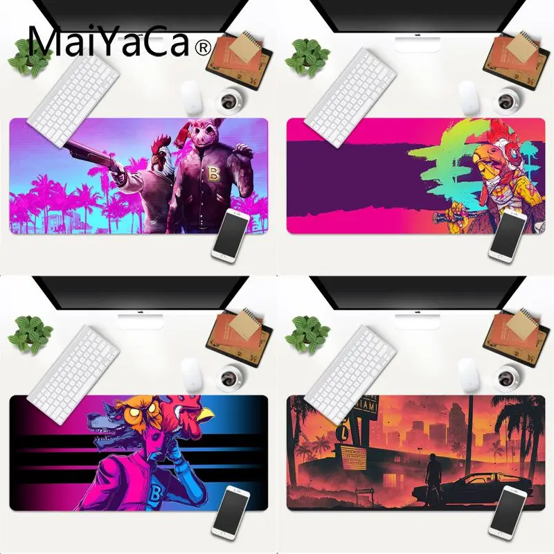 Игровой коврик для мыши Hotline Майами удобный размер 30*70 см/30*80 см|Коврики мышей| |