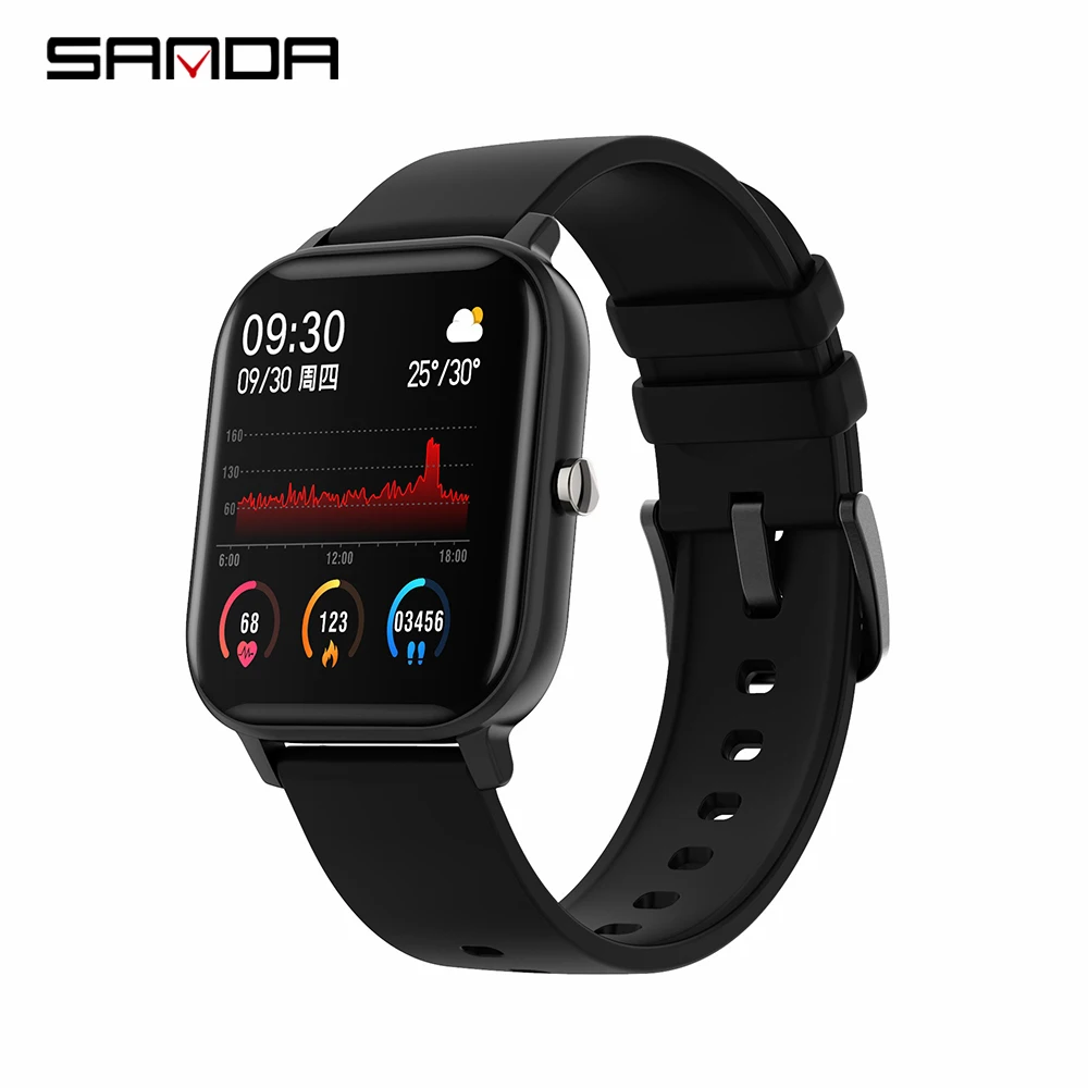 

SANDA P8 Smart Watch Men Women 1.4inch Full Touch Fitness Tracker Heart Rate Monitoring Sports Watches GTS for Xiaomi relogio