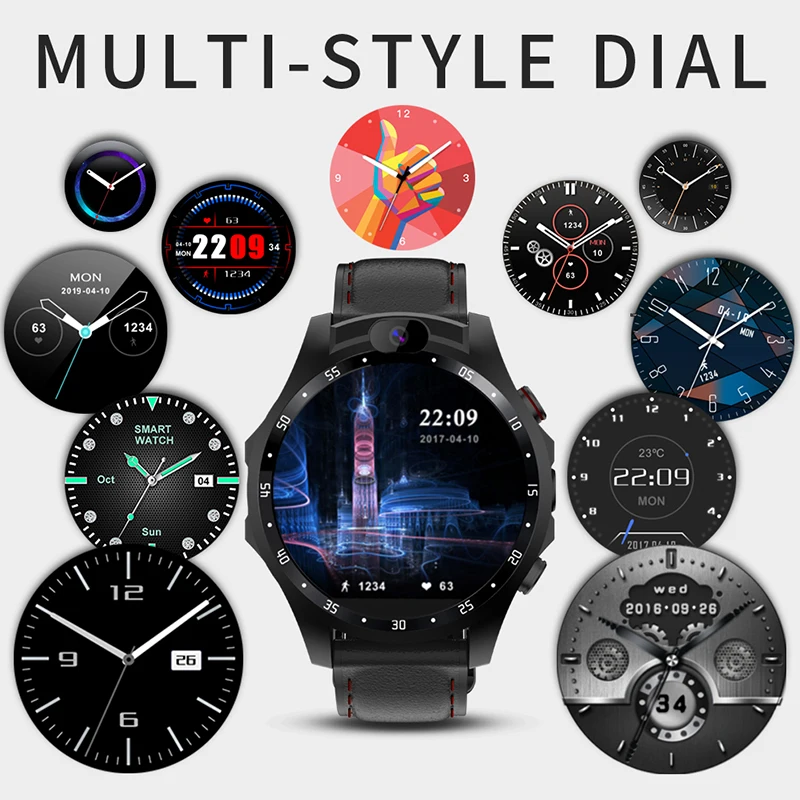 Smart Watch2020 IP68 Waterproof SIM Card GPS Positioning 1.6 Inch HD Display WIFI Android7.1 Dual Camera 2lens Men Watch | Электроника