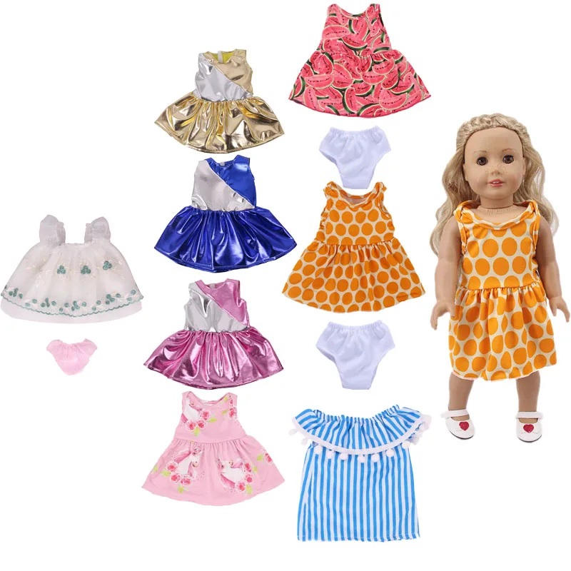

Летние костюмы для кукол, Платья для новорожденных, 18 дюймов, 10 комплектов