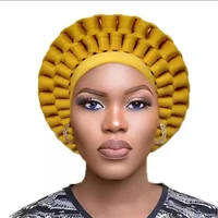 african auto gele headtie nigerian wedding gele muslim turban cap arab india hat female head wraps turbante mujer 2022 new