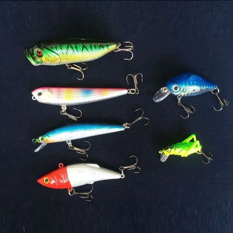 Набор рыболовных приманок 234 шт. приманки для рыбалки реалистичные плавающие 3D