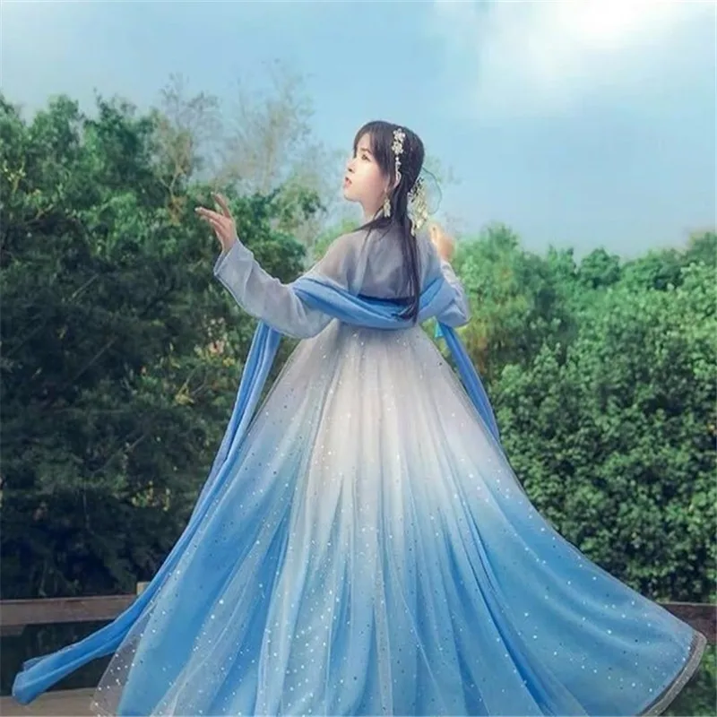 1 м радужной градиентной расцветки Два вида С изображением луны и звезд тюль