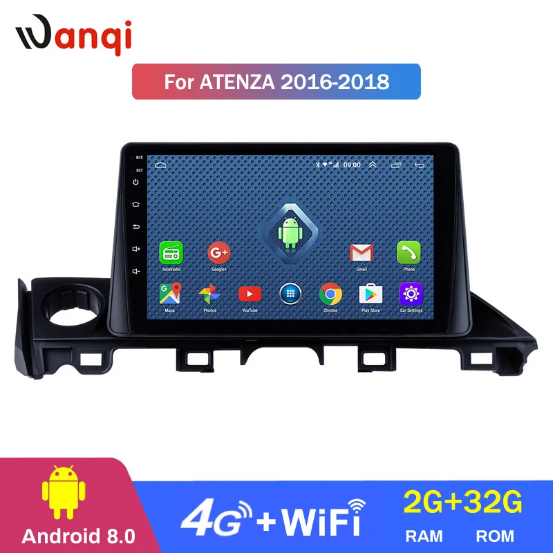 Автомагнитола для Mazda Atenza 2016-2018 4G full Netcom Wi-Fi GPS-навигация 9 дюймов Android 10 0 сенсорный