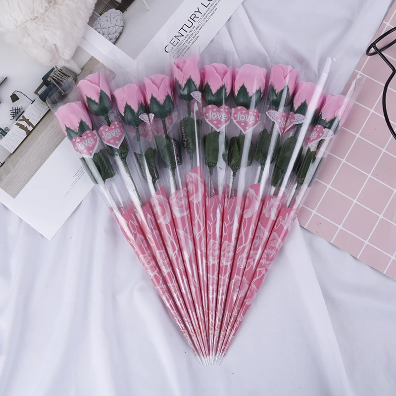 

10pcs/Set Scented Bath Soap Rose Soap Flower Petal For Wedding Valentines Day Mothers Day Teacher's Day Gift