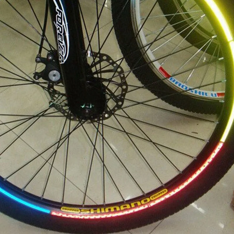 

Bicycle reflector Fluorescent MTB Bike Bicycle Sticker Cycling Wheel Rim Reflective Stickers Decal Accessories