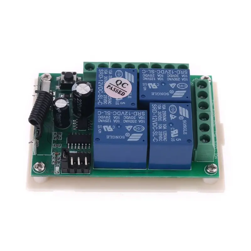 

Smart Multiple Dc 12V 24V 315MHZ 433MHZ 4CH Wireless Remote Control Switch