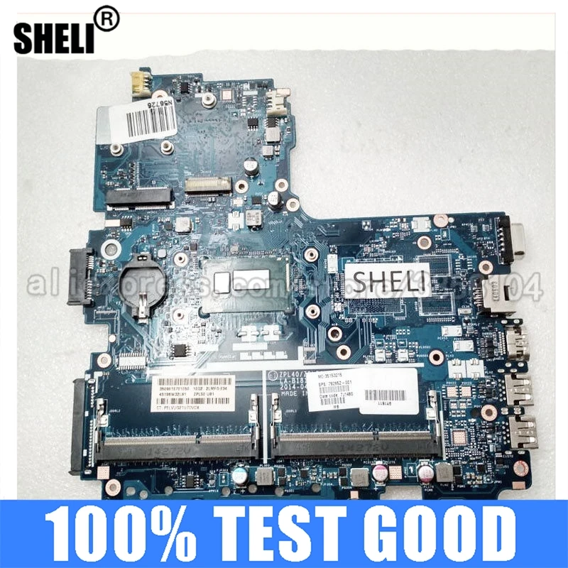 Материнская плата SHELI для ноутбука HP 440 G2 450 с ЦПУ i3-4030U LA-B181P 782952-001 782952-501 782952-601 тест