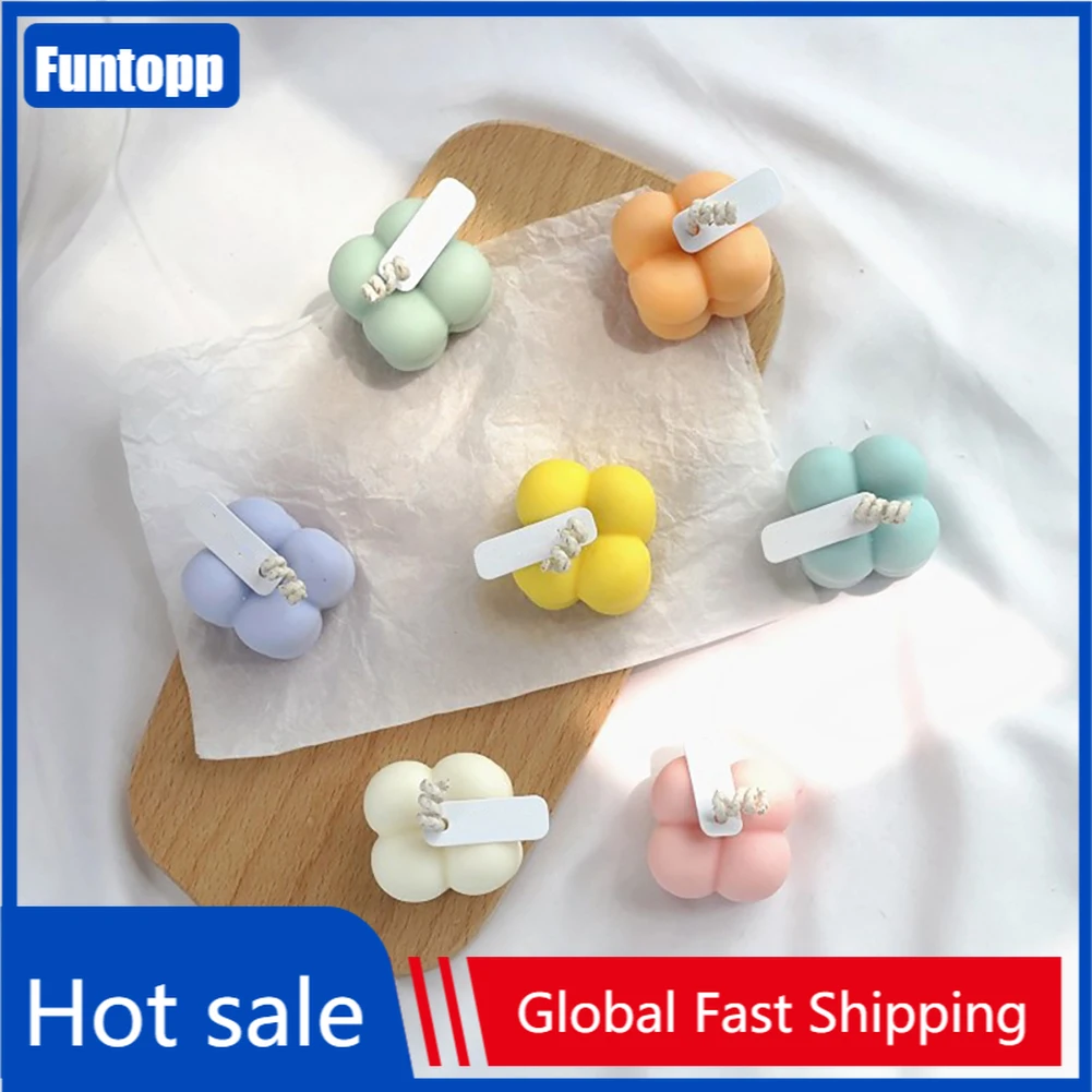 

Fashion Small Size Cube Candle Home Geometric Scented Candle Decor Accompanying Gifts Aromatherapy Candle Gift