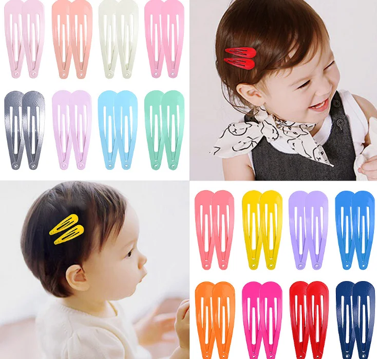 200 шт./лот яркие цвета блестящие заколки для волос маленьких девочек детские