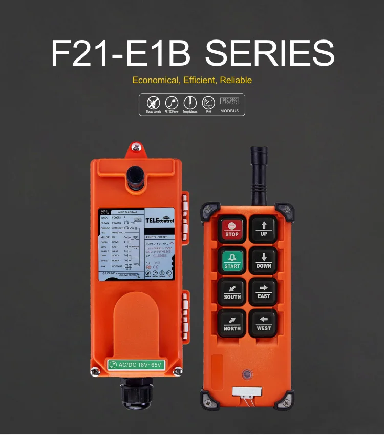 F21-E1B радиопульт дистанционного управления f21 e1b AC 380V 220V 36V 12V для крана 18-65V 65-440V