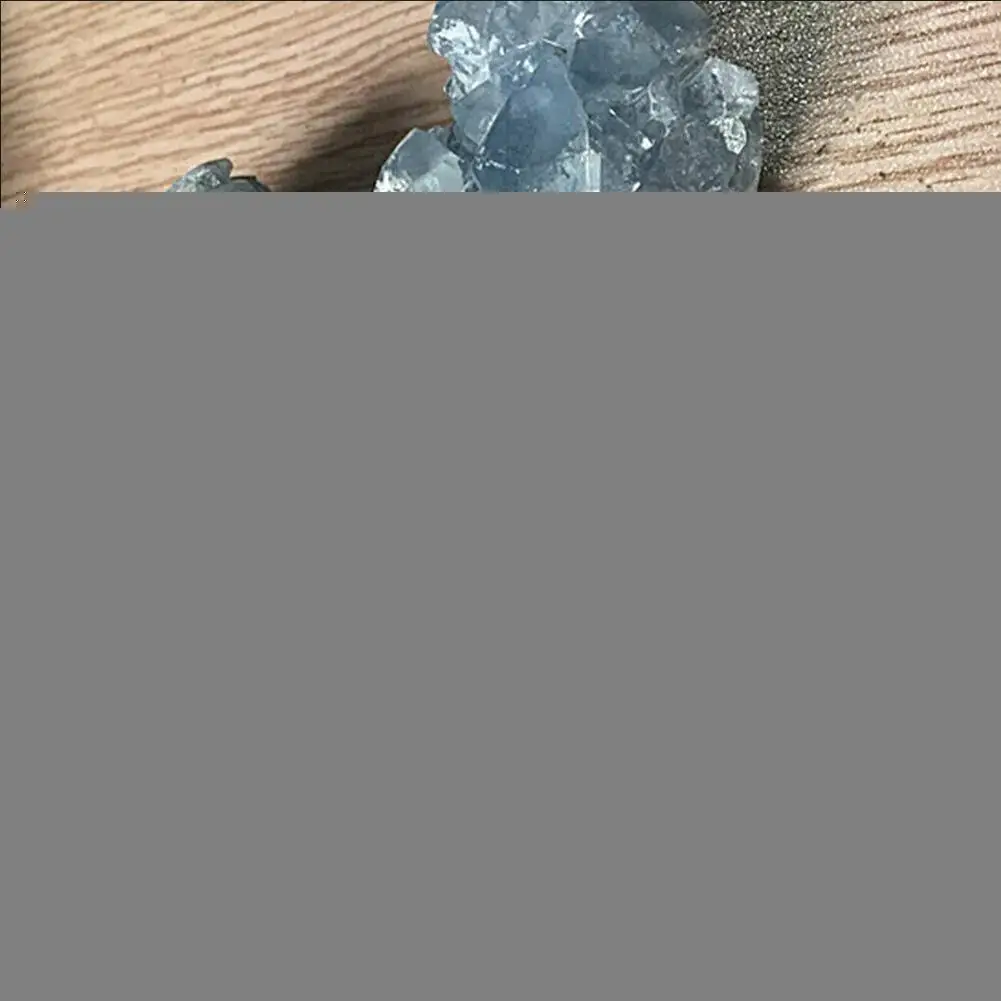 Натуральный красивый целлетитовый кристалл лечебный кластер синий геод образец