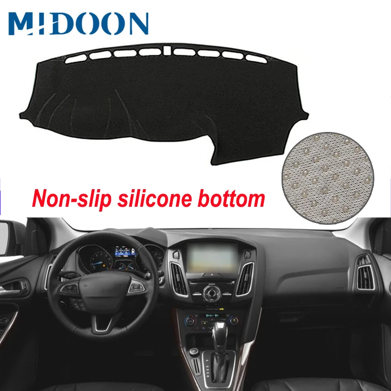 Коврик MIDOON для приборной панели автомобиля коврик Ford Focus 3 MK3 2012 2013 2014 2015 2016 2017 2018