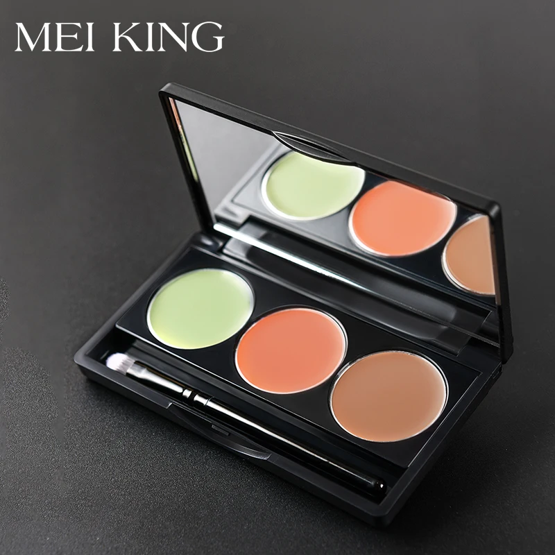 MEIKING 3 цвета консилер Маскировка лица крем Контур Палитра maquillaje Увлажняющая Основа покрытие пор Макияж лица