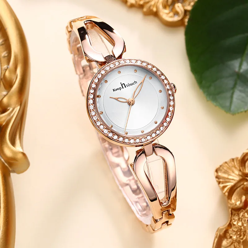 

Fashion Watches Women Waterproof Rose Gold Lady Quartz Watch Casual Relogio Feminino Crystal Ladies Stainless Steel Wrist Watch