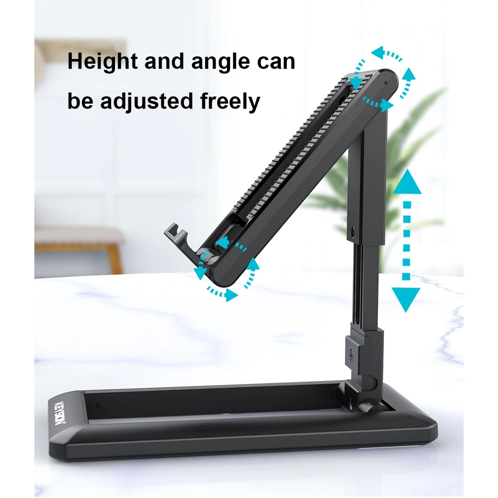 keysion desk mobile phone holder stand for iphone ipod adjustable tablet holder universal phone stand for samsung xiaomi huawei free global shipping