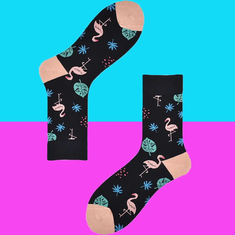 Носки женские весенне-осенние и зимние Смешные с животными птицами драконами