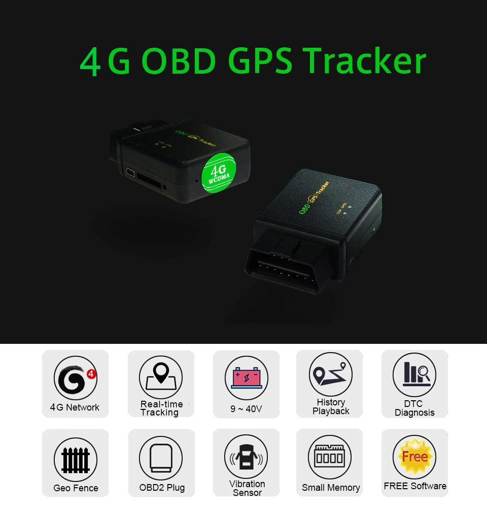 Универсальный OBD2 4G 3g трекер gps автомобильный для всех автомобилей OBD Google карта слежения удаленно голосовой монитор гео забор вибрационное оповещение