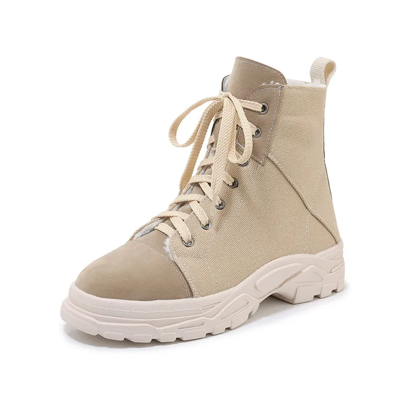 Женские парусиновые кроссовки YMECHIC черные бежевые повседневные спортивные на