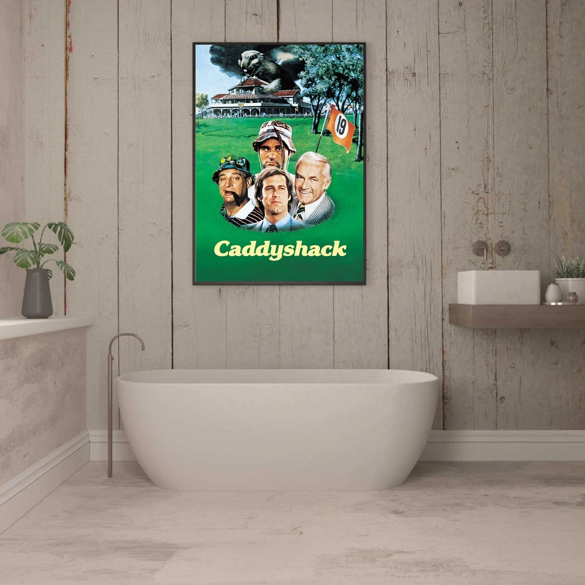 Плакат Caddyshack (1980) американский спортивный комедийный фильм Шевроле Чейз Родни