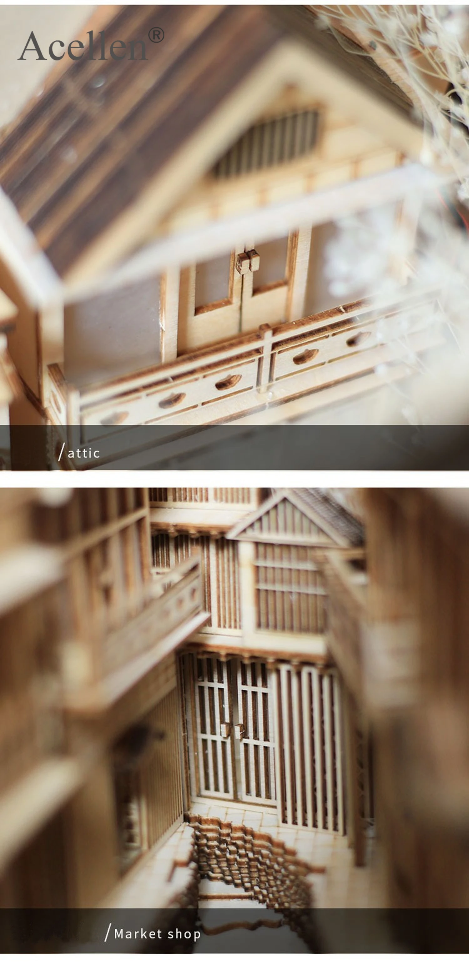 Набор для творчества Ginzan деревянные подставки книг сделай сам декор книжной