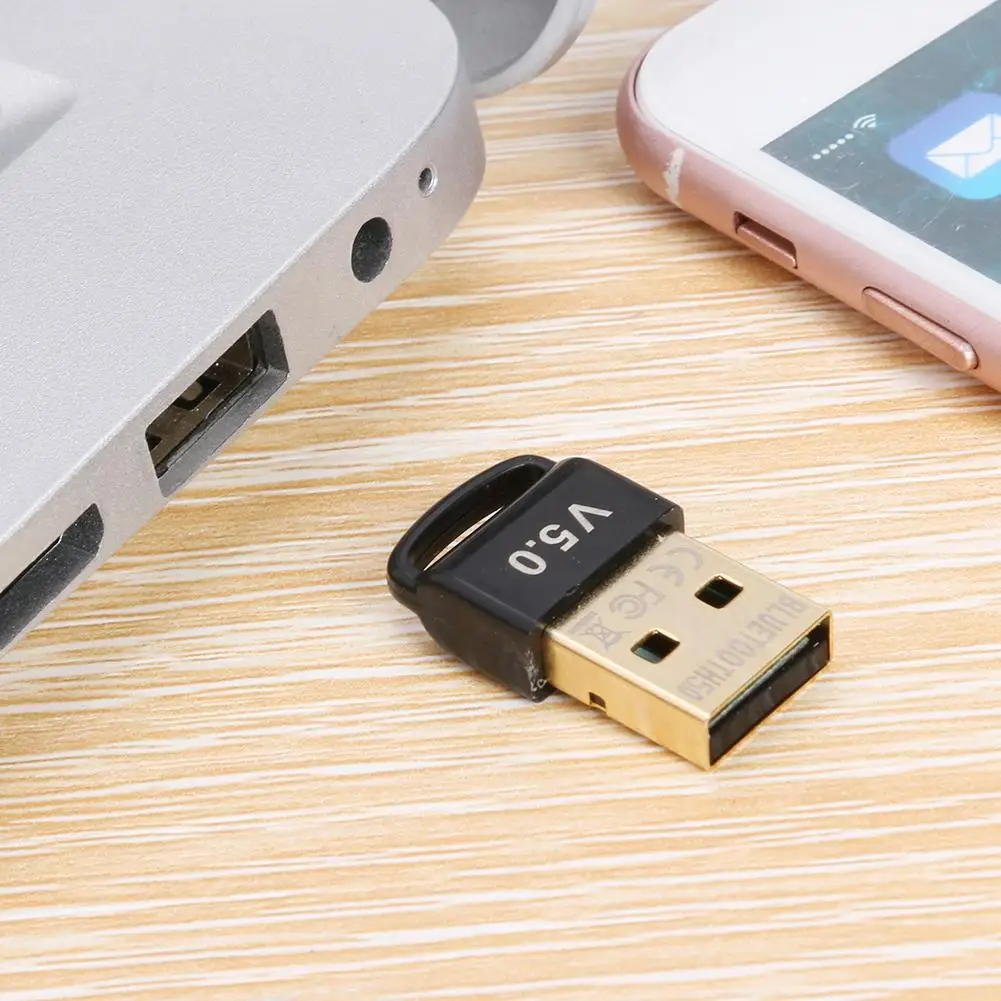 Беспроводной USB Bluetooth 5 0 адаптер музыкальный звуковой приемник передатчик для ПК