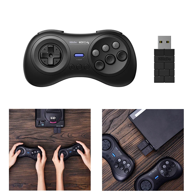 Лидер продаж 8 bitdo M30 Bluetooth беспроводной геймпад 2 4G для оригинальных Sega Genesis и Seg