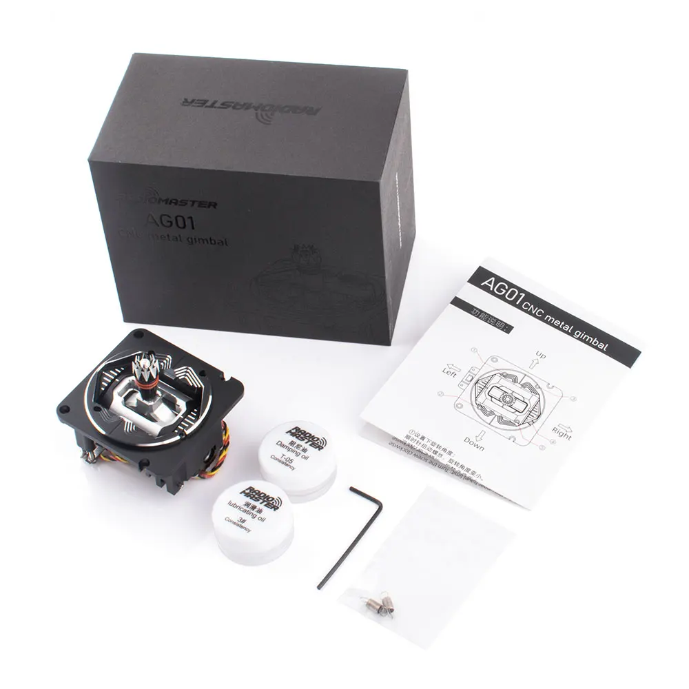 RadioMaster AG01-acelerador y card&aacute;n de sala de centrado, CNC completo, para TX16s, disponible-5