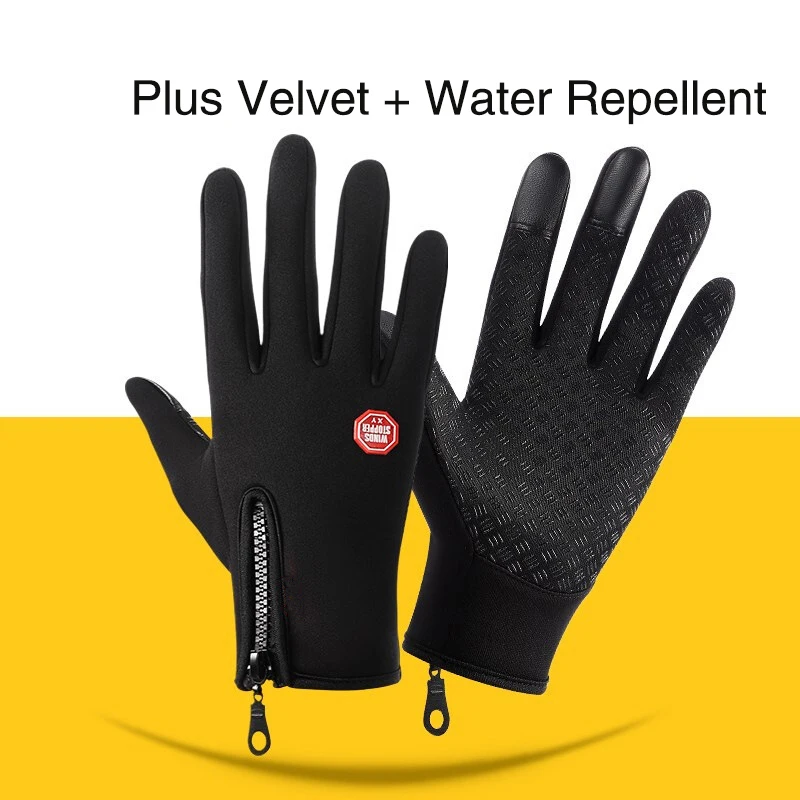 

Winter Cycling Gloves Bicycle Warm Touchscreen Full Finger Gloves Waterproof Outdoor Bike Skiing Motorcycle Riding
