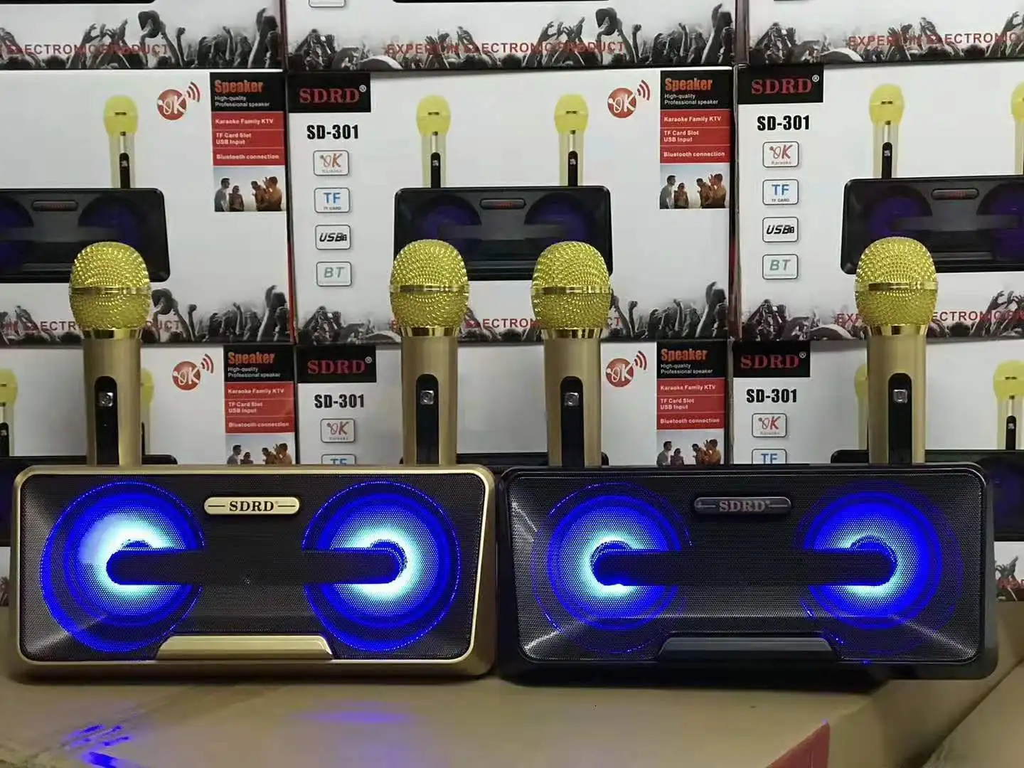 2 шт Bluetooth микрофоны с разделенным динамиком семья Ktv набор машина Открытый громкий динамик встречи речевые вечерние сцены микрофон