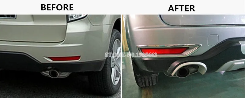 Для Subaru Forester ABS хромированный задний противотуманный фонарь накладка 2009 2012 2 шт.