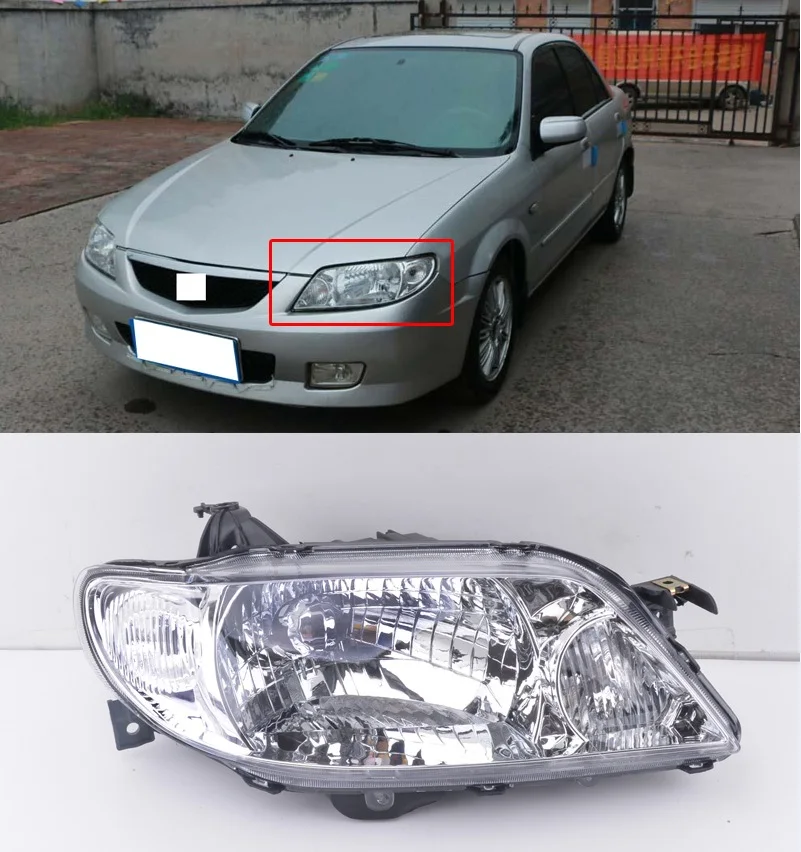 CAPQX для Mazda 323 2002 2003 2004 2005 высокое качество переднего бампера головной свет лампы
